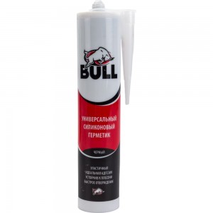 Универсальный силиконовый герметик Bull черный 280 мл BB101