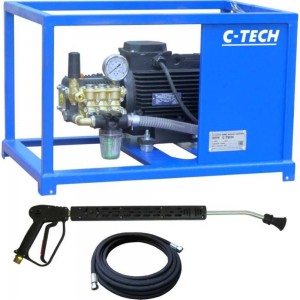 Аппарат высокого давления C-TECH NEXT (200 бар, 15 л/мин, 5.5 кВт) + комплект ручной мойки NTR2015ES1E4BP2FM-10-SPG60