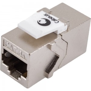 Проходной адаптер Cabeus RJ45-RJ45 (8p8c), категория 6a, экранированный CA-8p8c-C6a-SH