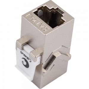 Проходной адаптер Cabeus RJ45-RJ45 (8p8c), категория 6a, экранированный CA-8p8c-C6a-SH