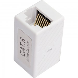 Проходной адаптер Cabeus RJ45-RJ45 (8p8c), категория 6, неэкранированный CA-8p8c-C6