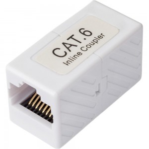 Проходной адаптер Cabeus RJ45-RJ45 (8p8c), категория 6, неэкранированный CA-8p8c-C6