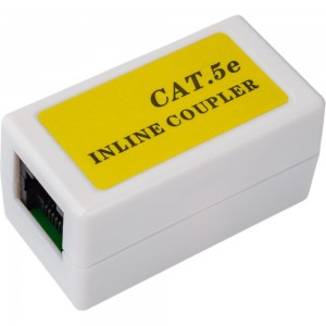 Проходной адаптер Cabeus (coupler), RJ-45(8P8C), категория 5e CA-8P8C-C5e-WH