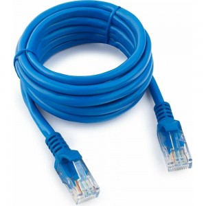 Патч-корд Cablexpert UTP кат.5e, 2м, литой, многожильный синий PP12-2M/B