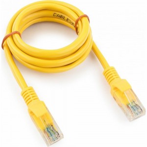 Патч-корд Cablexpert UTP PP12-1M/Y кат.5e, 1м, литой, многожильный жёлтый PP12-1M/Y