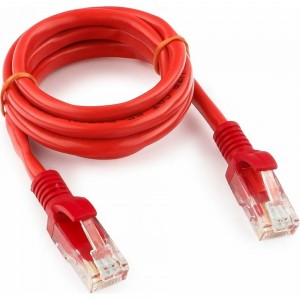 Многожильный патч-корд Cablexpert UTP кат.5e, 1м, литой, красный PP12-1M/R