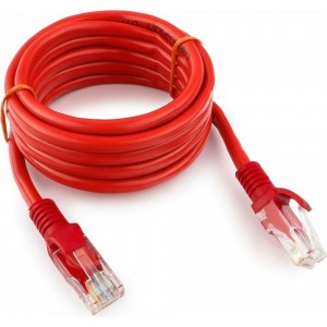Патч-корд Cablexpert UTP PP12-2M/R кат.5e, 2м, литой, многожильный красный PP12-2M/R