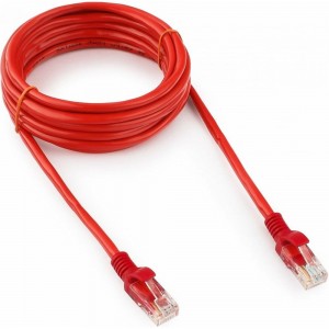 Многожильный патч-корд Cablexpert UTP кат.5e, 3м, литой, красный PP12-3M/R