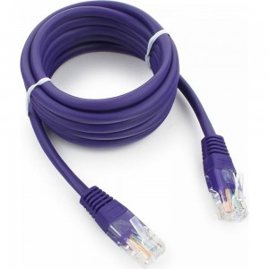 Патч-корд Cablexpert UTP PP12-2M/V кат.5e, 2м, литой, многожильный фиолетовый PP12-2M/V