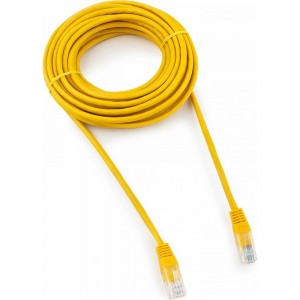 Многожильный патч-корд Cablexpert UTP кат.5e, 7.5м, литой, жёлтый PP12-7.5M/Y