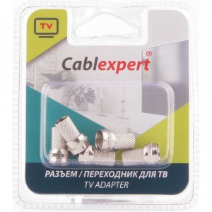 Коннектор F Cablexpert 18mm, для кабеля RG6, 5шт SPL6-01