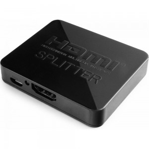 Каскадируемый разветвитель Cablexpert HDMI HD19F/2x19F 1 компьютерный 2 монитора Full-HD 3D 1.4v, DSP-2PH4-03