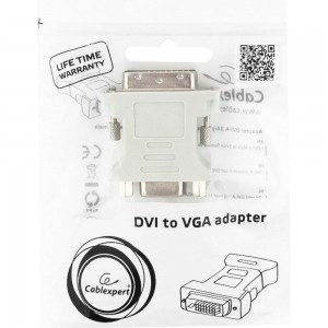 Переходник Cablexpert 29M/15F, пакет A-DVI-VGA