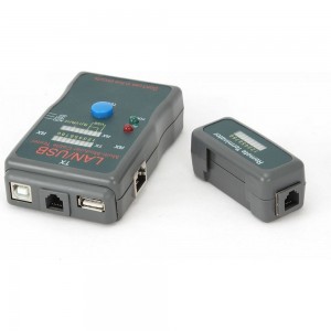 Тестер Cablexpert LAN 100/1000 Base-TX, для UTP, STP, RJ-11, USB-кабеля NCT-2
