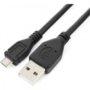 Кабель Cablexpert USB 2.0 Pro AM/microBM 5P, 1м, экран, черный, пакет CCP-mUSB2-AMBM-1M