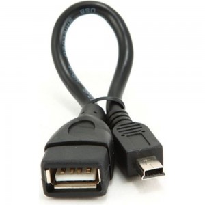 Кабель Cablexpert USB 2.0 OTG USB-AF/Mini-BM, 0.15м, пакет A-OTG-AFBM-002