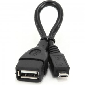 Кабель Cablexpert USB 2.0 OTG USB-AF/Micro-BM, 0.15м, пакет A-OTG-AFBM-001