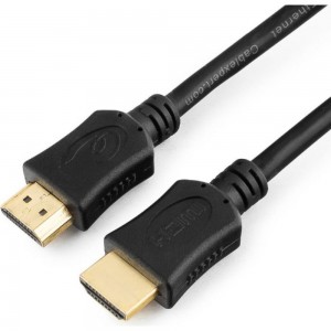 Кабель Cablexpert серия Light HDMI v1.4, 19M/19M, 1м, черный CC-HDMI4L-1M