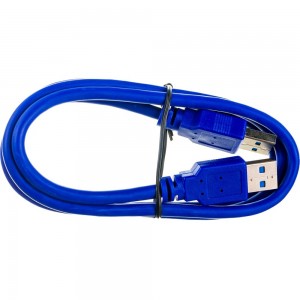 Кабель USB Cablexpert 3.0 Pro 1м экран синий пакет CCP-USB3-AMAM-1M