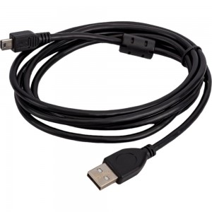 Кабель Cablexpert USB 2.0 Pro AM/miniBM 5P 1.8 м экран черный CCF-USB2-AM5P-6