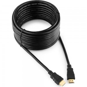 Кабель Cablexpert HDMI v2.0, 19M/19M, 7.5м, медь, черный, позолоченные разъемы, экран, пакет CC-HDMI4-7.5M