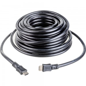 Кабель Cablexpert HDMI v1.4, 19M/19M, 15м, черный, позолоченные разъемы, экран, пакет CC-HDMI4-15M