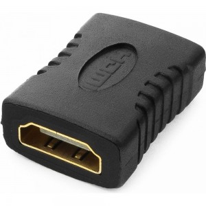 Переходник Cablexpert HDMI-HDMI, 19F/19F, пакет, золотые разъемы A-HDMI-FF