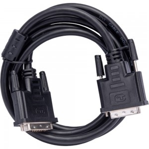 Кабель Cablexpert DVI-D, dual link, 25M/25M, 1.8м, CCS, черный CC-DVI2L-BK-6