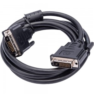 Кабель Cablexpert DVI-D, dual link, 25M/25M, 1.8м, CCS, черный CC-DVI2L-BK-6