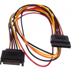 Удлинитель кабеля питания Cablexpert, SATA, 15pin/15pin, 50см CC-SATAMF-02