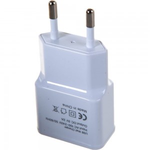 Адаптер питания Cablexpert MP3A-PC-11 100/220V - 5V USB 2 порта 2.1A белый