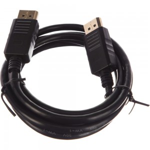 Кабель Cablexpert DisplayPort, 1.8м, 20M/20M, пакет, черный экран CC-DP-6