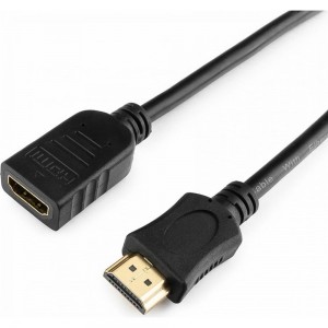 Кабель-удлинитель Cablexpert HDMI, 1.8м, v2.0, 19M/19F, черный позол. разъемы, экран CC-HDMI4X-6