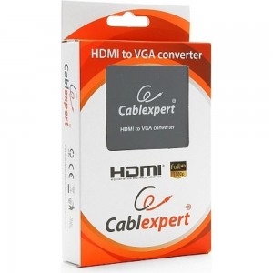 Конвертер HDMI-VGA Cablexpert, HD19FxHD15F, DSC-HDMI-VGA-001
