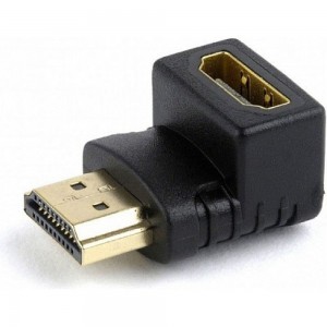 Переходник HDMI-HDMI Cablexpert, 19F/19M, угловой соединитель 90 градусов, A-HDMI90-FML