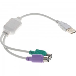 Конвертер Cablexpert, PS/2 устройства - USB порт, 2xPS/2 /AM, блистер, UAPS12