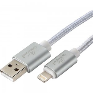 Кабель Cablexpert, для Apple, AM/Lightning, длина 3 м, серебристый, CC-U-APUSB02S-3M