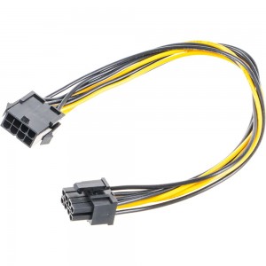 Удлинитель кабеля питания Cablexpert PCI-Express 6+2pin M/ PCI-Express 6+2pin F 30см CC-PSU-84
