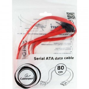 Интерфейсный кабель Cablexpert SATA, 80см CC-SATAM-DATA90-0.8M