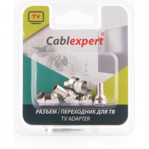 F коннектор Cablexpert для кабеля RG6, 5шт SPL6-03