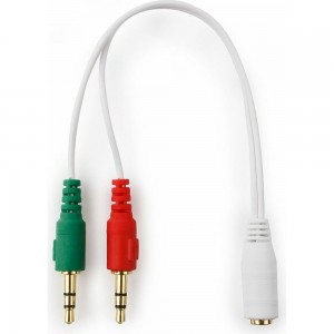 Кабель Cablexpert аудио сигнала джек 3.5 наушник папа 3.5 микрофон папа джек3.5 4pin длина 20см CCA-418W