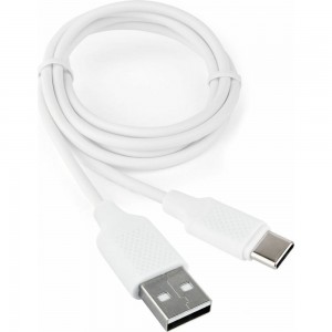 Кабель Cablexpert USB2.0, AM/Type-C, издание Classic 0.2, длина 1м, белый, блистер CCB-USB2-AMCMO2-1MW