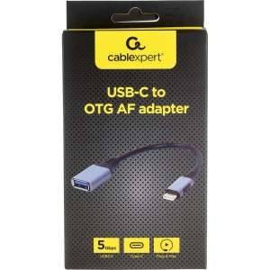 Адаптер Cablexpert USB OTG Type-C (CM/AF), A-USB3C-OTGAF-01