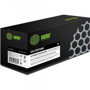 Лазерный картридж CS-C057HBK 057 h черный, 10000 страниц, для canon lbp228x/lbp226dw/lbp223dw/mf4 Cactus 1545276