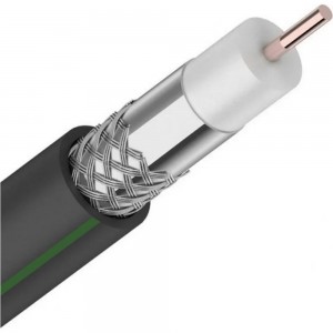 Коаксиальный кабель CADENA RG6 для подключения цифрового телевидения , RG-Black-15m