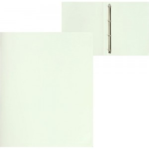Пластиковая папка на 4 кольцах Calligrata А4, 18 мм, 500 мкм, молочно-белая 6579795