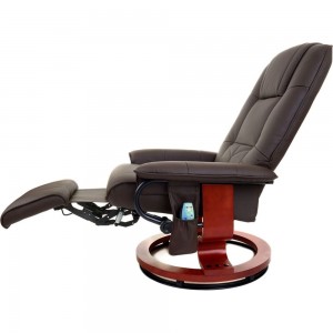 Вибромассажное кресло Calviano 2159 brown с подъемным пуфом и подогревом 2073002159005