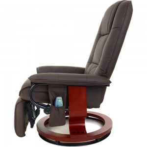 Вибромассажное кресло Calviano 2159 brown с подъемным пуфом и подогревом 2073002159005