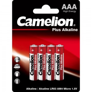 Батарейка 1.5В Camelion, LR03 Plus Alkaline BL-4,7369