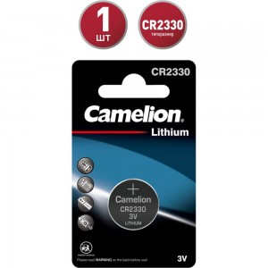 Литиевая батарейка Camelion CR2330 BL-1, 3V 3074